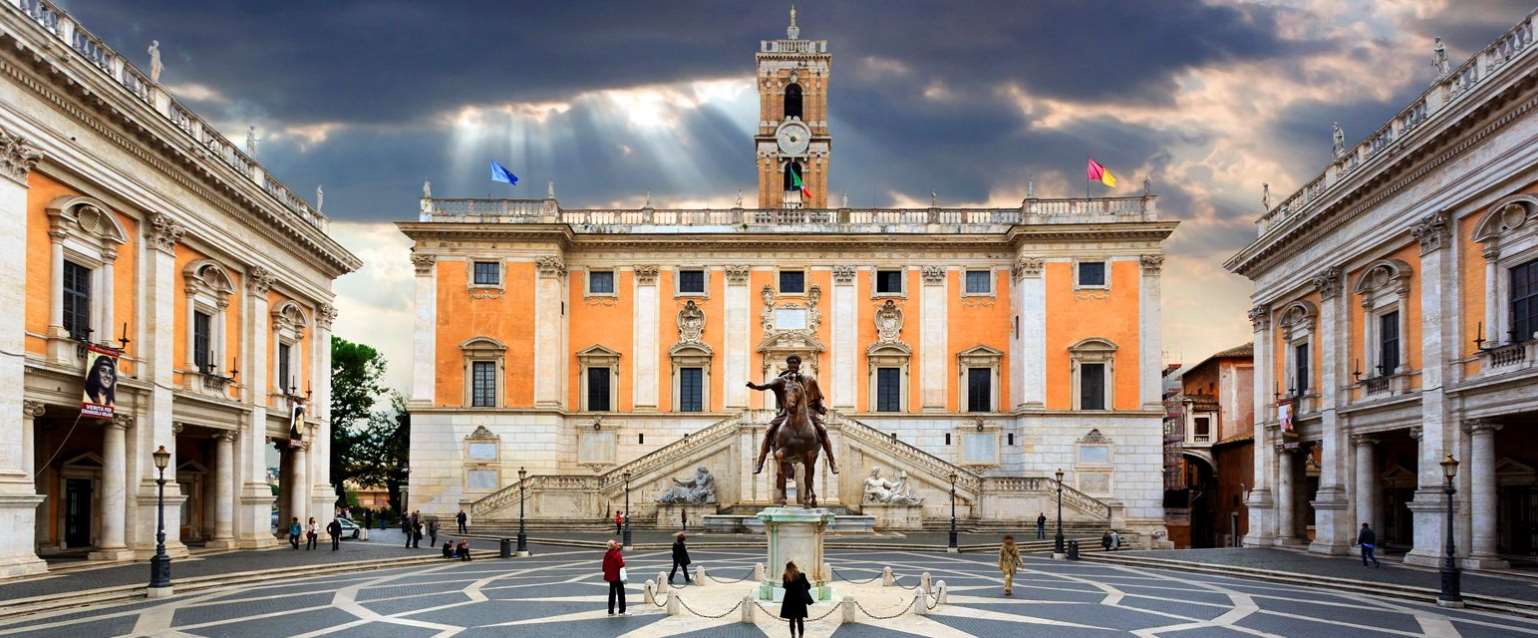 Capitoliu Roma, sediul primăriei din Roma Italia