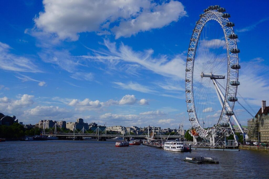 Locuri de vizitat în Londra London Eye